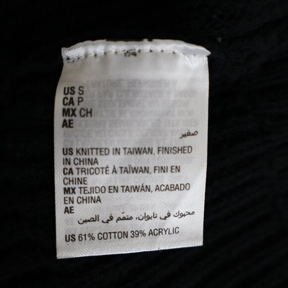 Sweater Dress - Black Turtle Neck Dress - Size Small - Picture 8 of 9